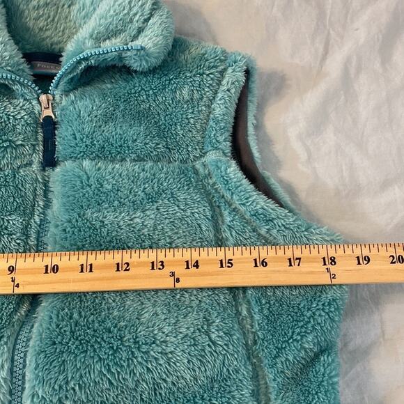 Free Country Teal Faux Fur Zip Front Vest Size Small - Picture 6 of 9